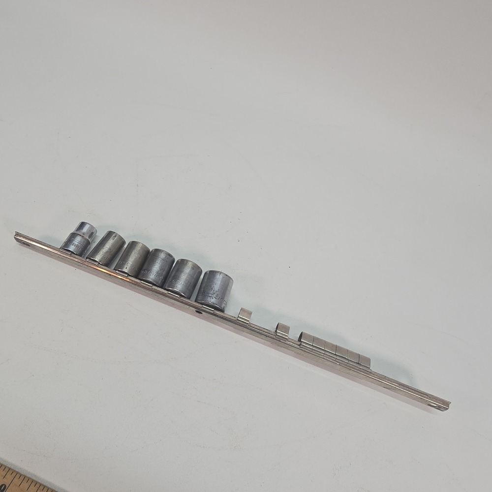 Vintage Craftsman 8pt  =V= Socket‎ Set 6pc 1/2" Drive 7/16"-3/4" USA